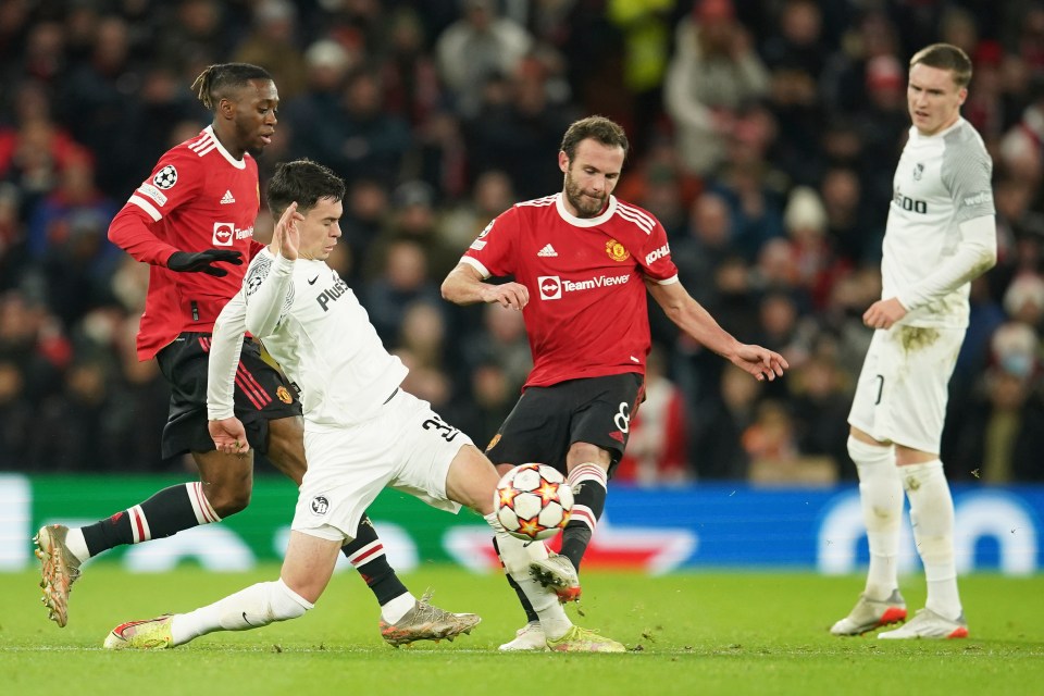 Juan Mata was given a rare outing