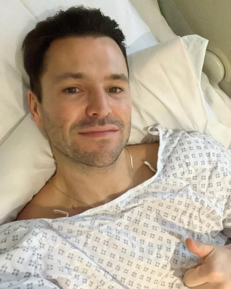 Mark said: ‘I got the all-clear the other day, it’s cancer free. I feel so, so lucky. I’ve had the worry and anxiety of what this could have been’