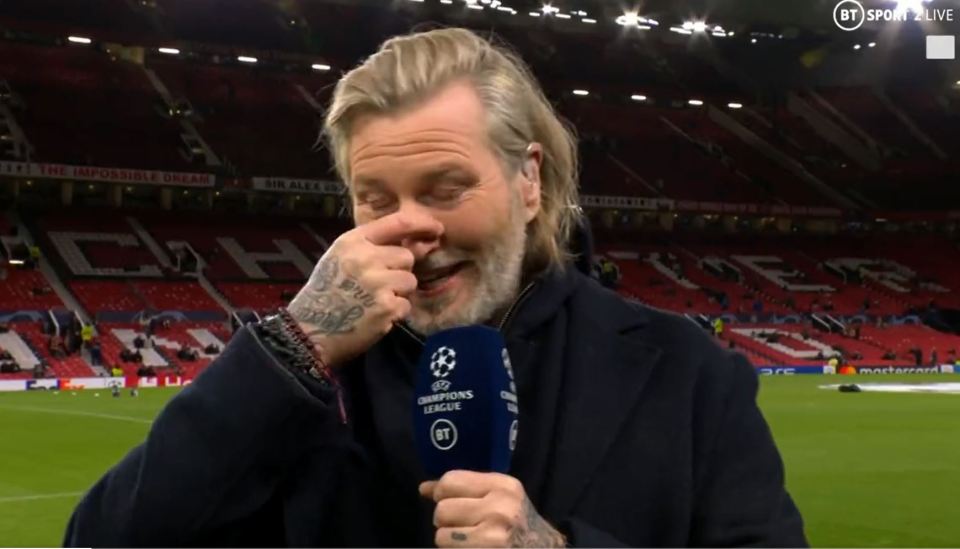 Robbie Savage got emotional when asked about son Charlie's achievement