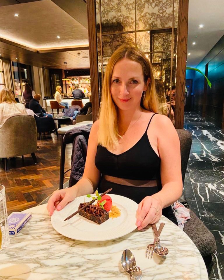 Music promoter Claire Reilly, 35, tucks into Christmas dinner but says 'The longest I’ve ever gone without going to the toilet is eight days'