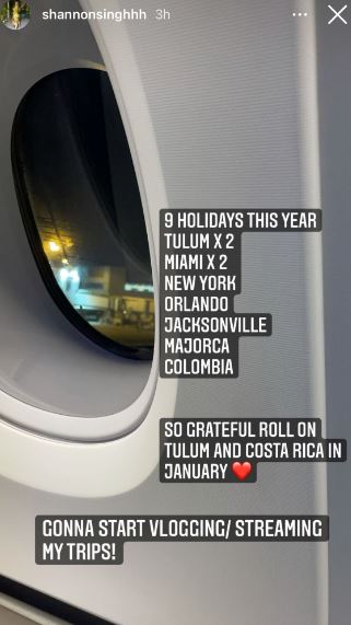 Shannon shared a message on Instagram bragging about taking multiple trips despite the pandemic