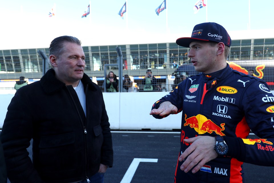 Max Verstappen's dad Jos (left) was WhatsApping Lewis Hamilton's father Anthony throughout the F1 season