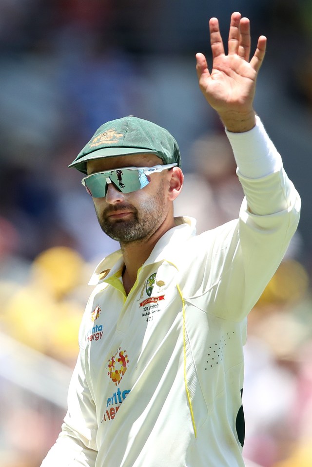 Nathan Lyon picked up his 400th Test wicket in the thrashing