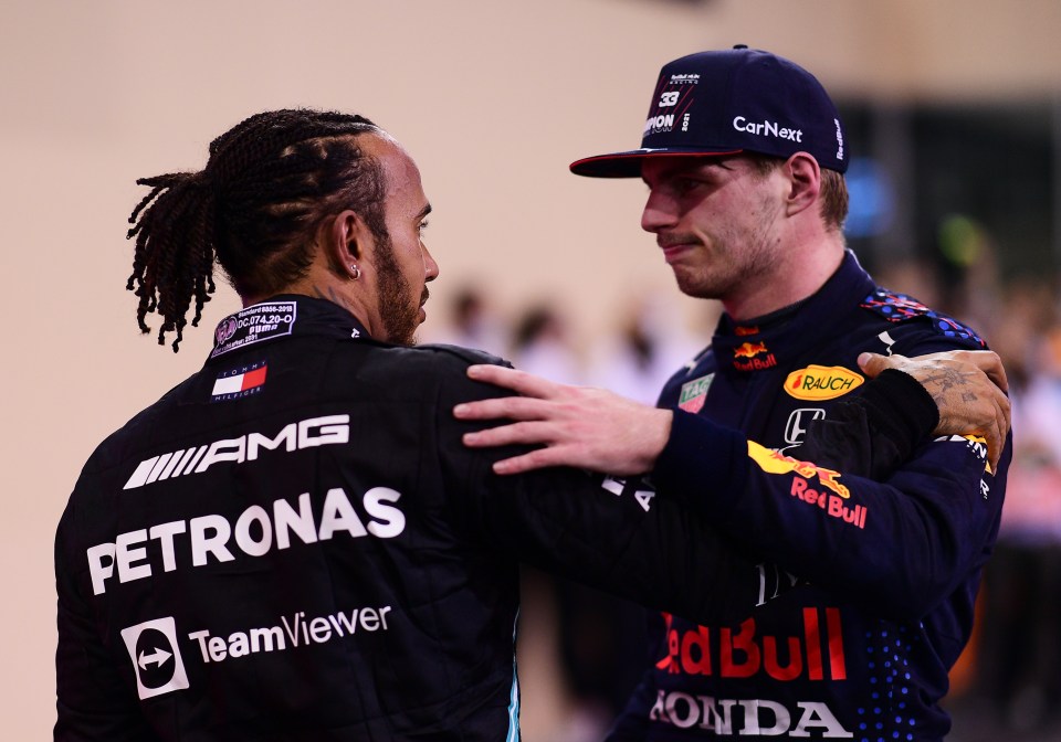 Hamilton congratulated Verstappen after he won he first Formula One World Championship