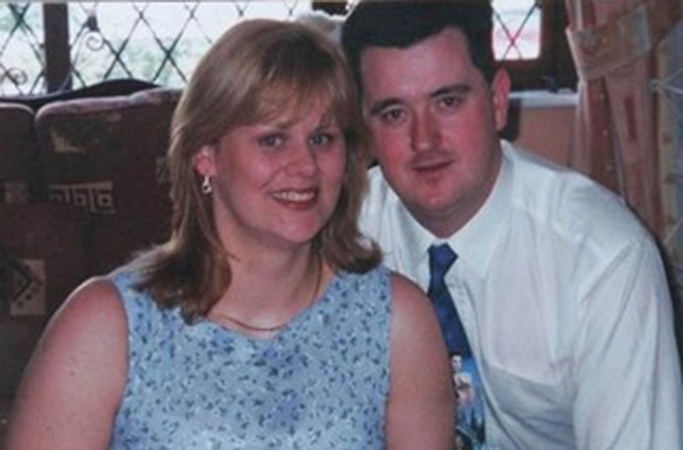 Mum-of-two Rachel O’Reilly with her husband Joe, who battered her to death with a dumbell