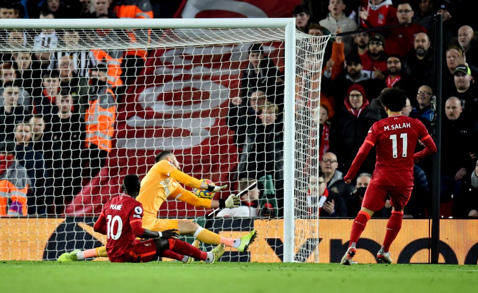 Egyptian star Mohamed Salah fired the Merseyside outfit ahead four minutes after Jota’s goal