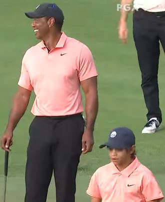 The youngster goaded his dad and fellow Major winner Justin Thomas at the PNC Championship