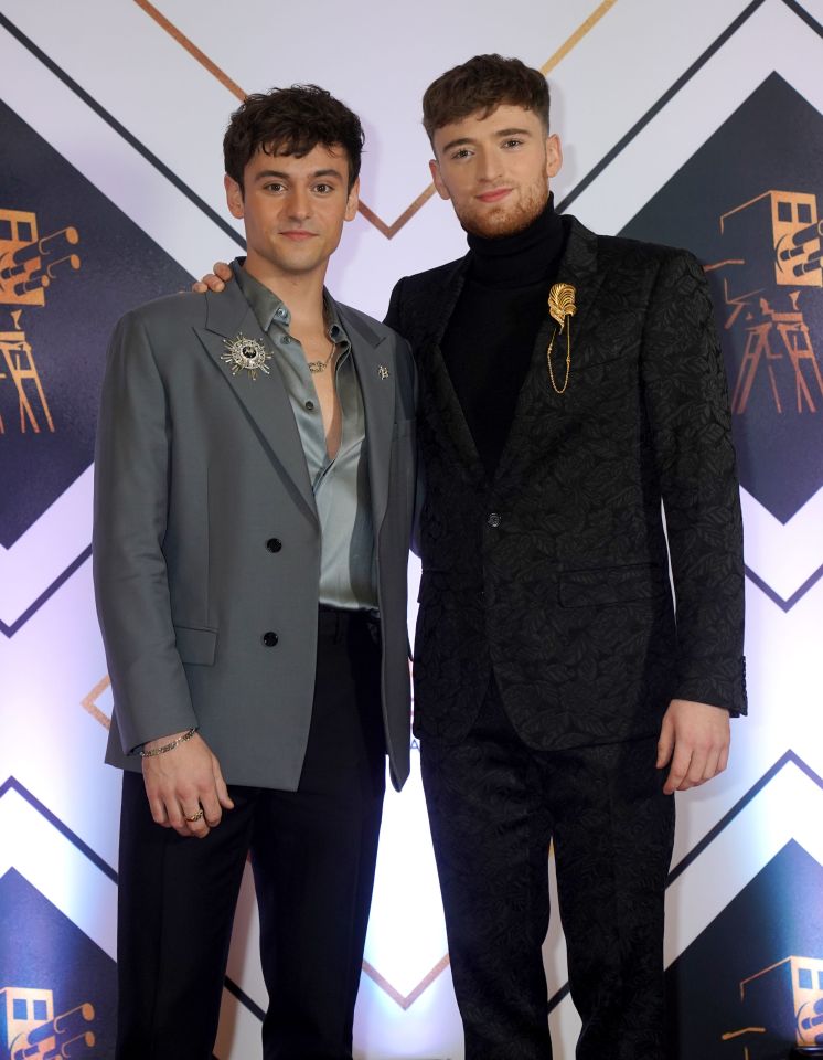 Olympic diving duo Tom Daley and Matty Lee were pictured alongside each other on the red carpet