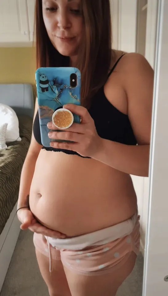 She said she was left looking pregnant with such intense bloating