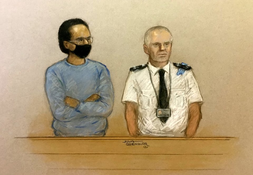 Ali Harbi Ali denied murdering the Tory MP or preparing acts of terrorism at the Old Bailey today