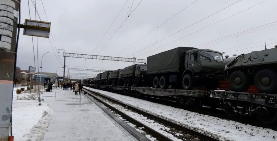 More Russian military equipment has been reported moving towards Ukraine