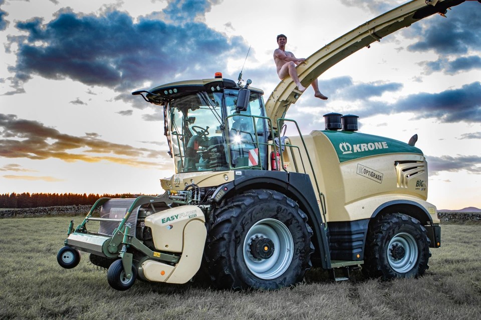 They flung off their clothes and straddled tractors for the calendars