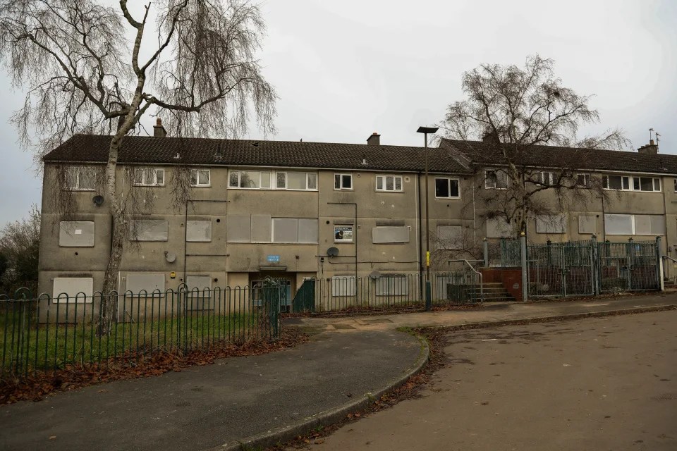 Gildas Avenue is deserted after the council bought houses with plans to develop the area