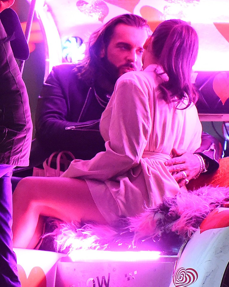 Pete Wicks whispered sweet nothings to mystery brunette during a rickshaw ride in Mayfair