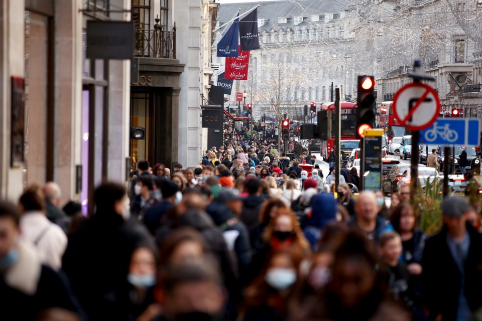 Brits are seen out shopping in London