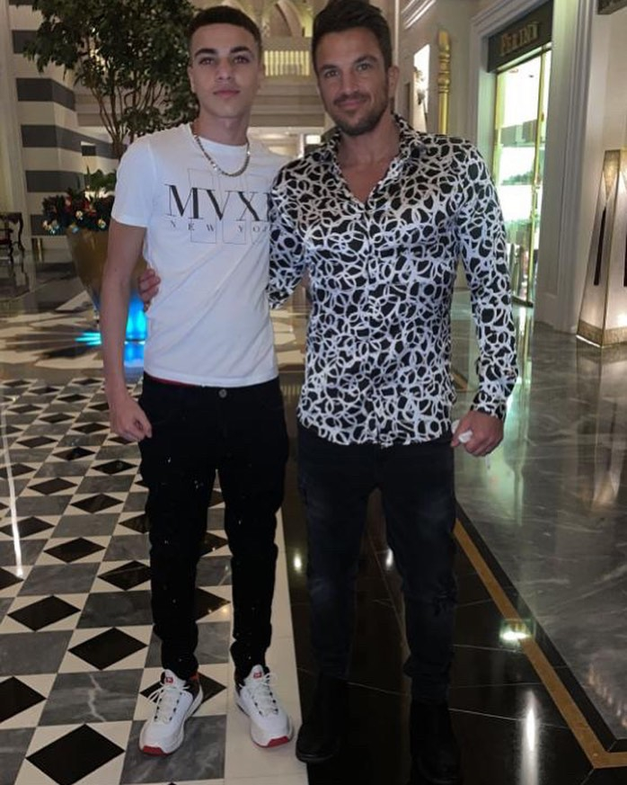 Peter Andre's son Junior, 16, isn't afraid to experiment with fashion