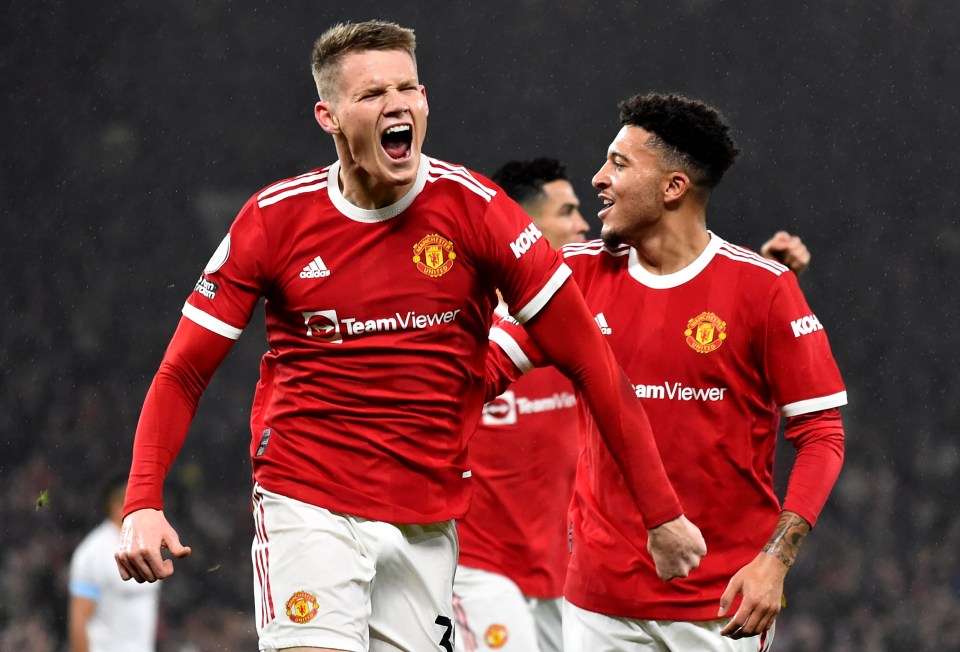 Scott McTominay celebrated his first goal since February to give Man Utd an early lead