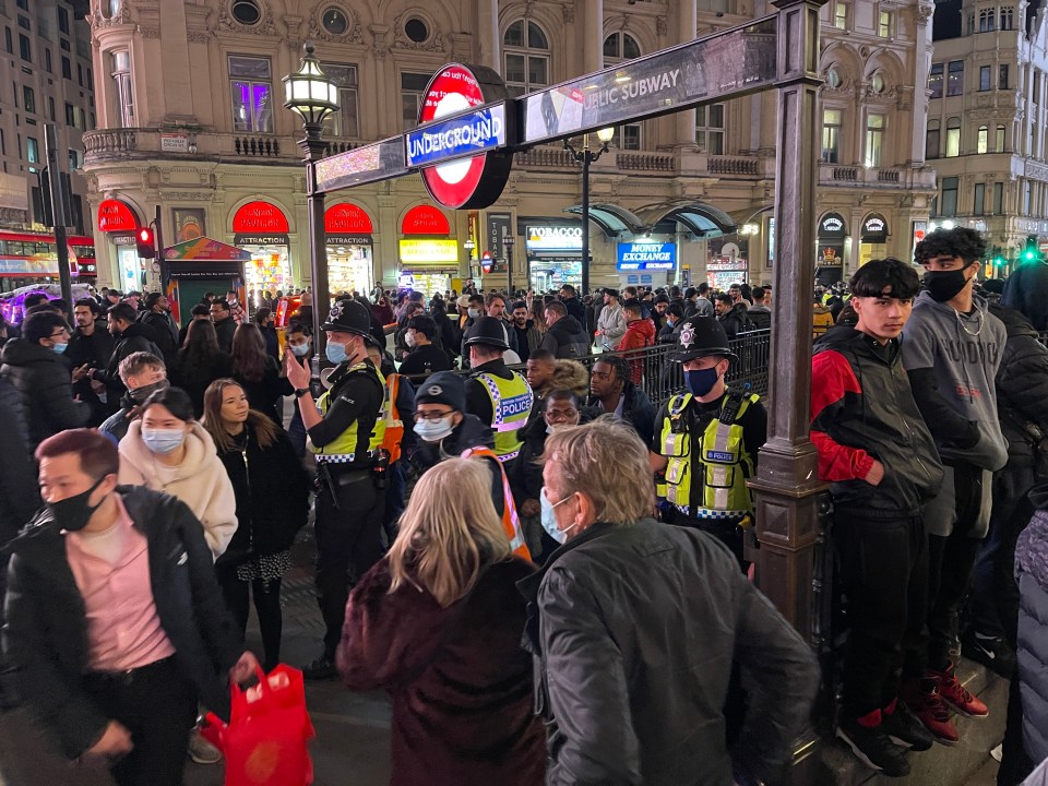 Londoners make their way home after a night out