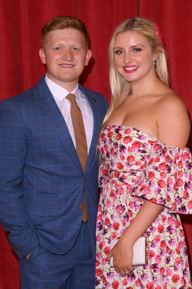 Sam Aston and his wife Briony revealed they're expecting a baby girl