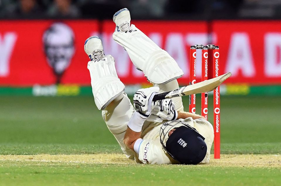 Root was left in pain after his second blow to the 'abdomen' on day four