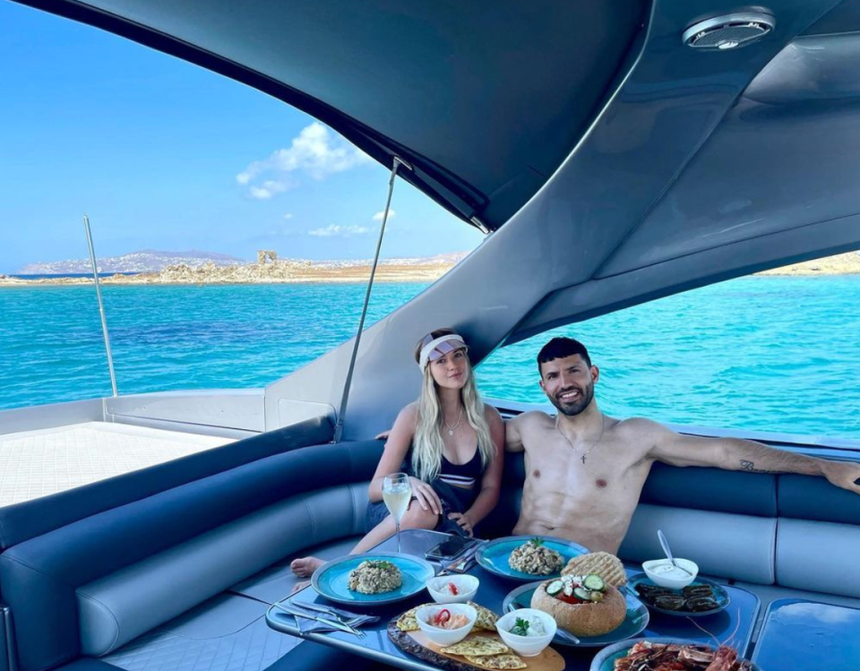 Aguero enjoys a jet-set life