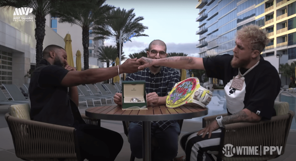 Jake Paul gifted Tyron Woodley a Rolex just days before their rematch