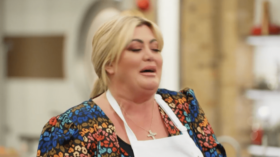 The former TOWIE star looked mortified after Gregg tried her chilli-filled dish