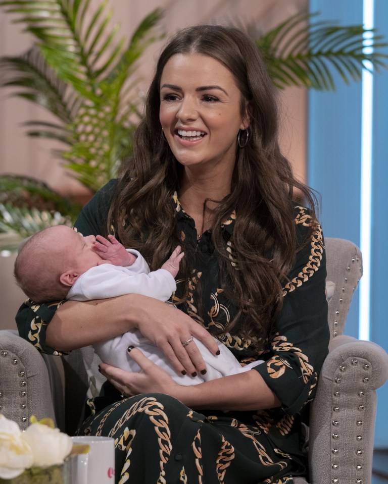 Steph Jones showed her support for her fiance in an appearance on Lorraine