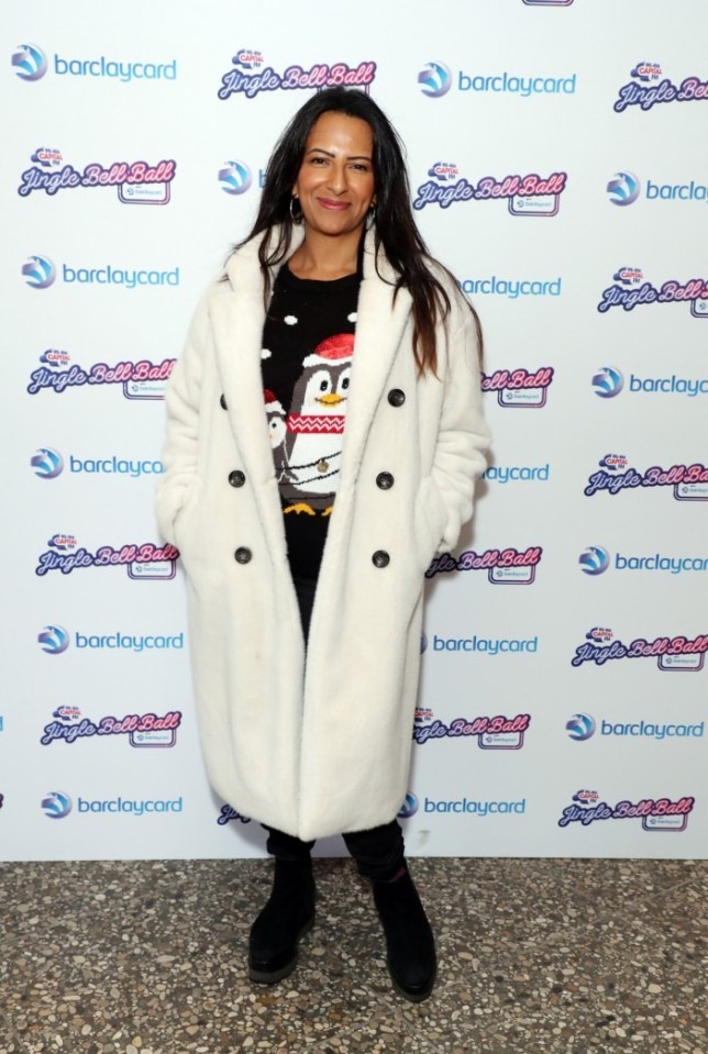 The GMB host went with Louis and her son Tushaan to Capital’s Jingle Bell Ball with Barclaycard