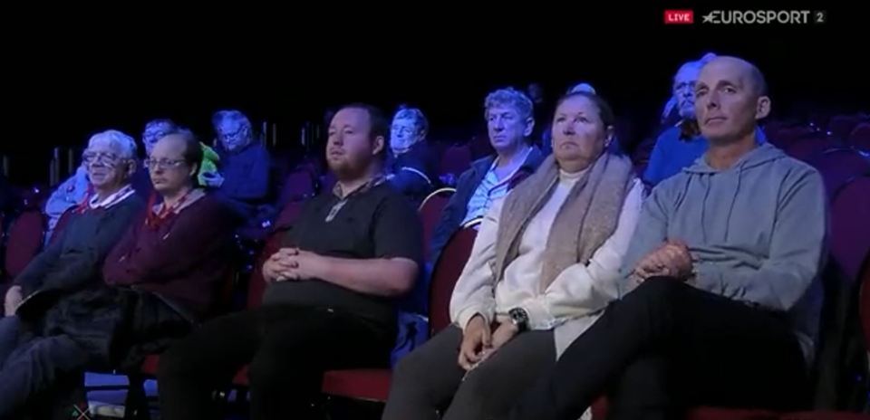 Leading top-flight football referee Mike Dean showed little emotion as he looked on at the Scottish Open snooker in Wales