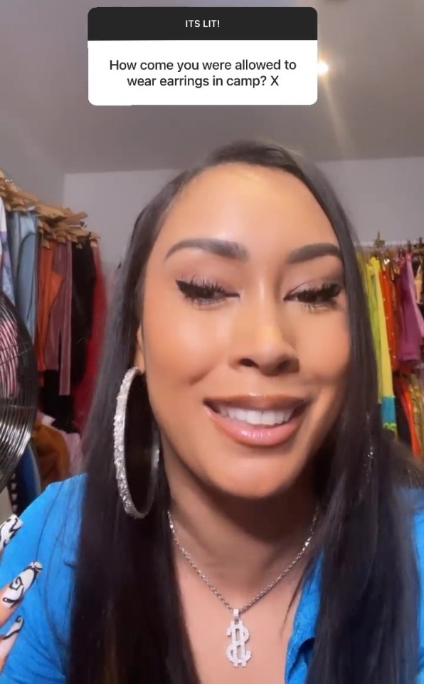 Snoochie let slip all the camp rules on her Instagram Live