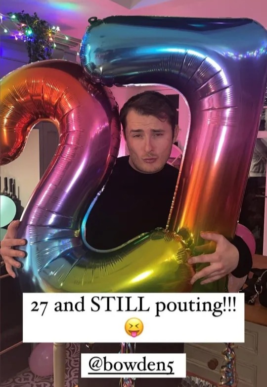 EastEnders Max Bowden celebrated his 27th birthday