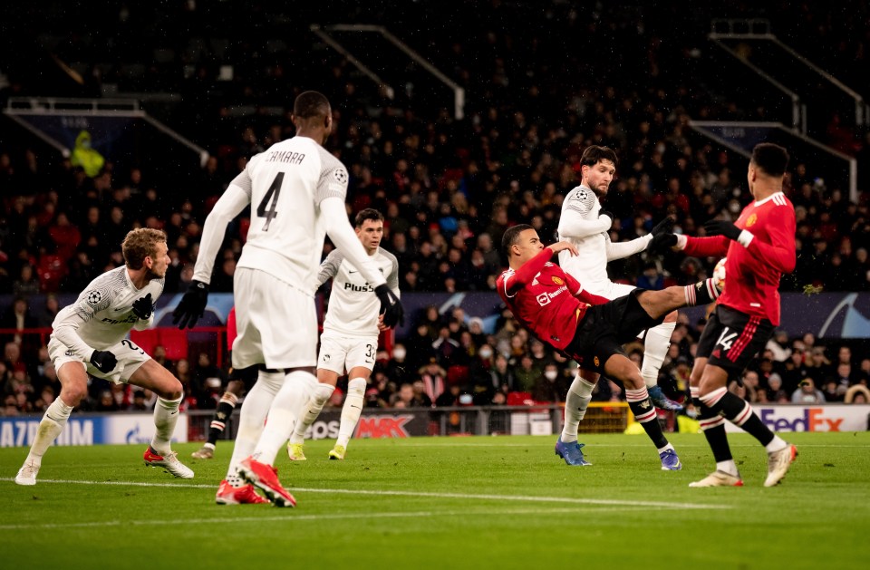 Greenwood took just nine minutes to open the scoring with an acrobatic volley