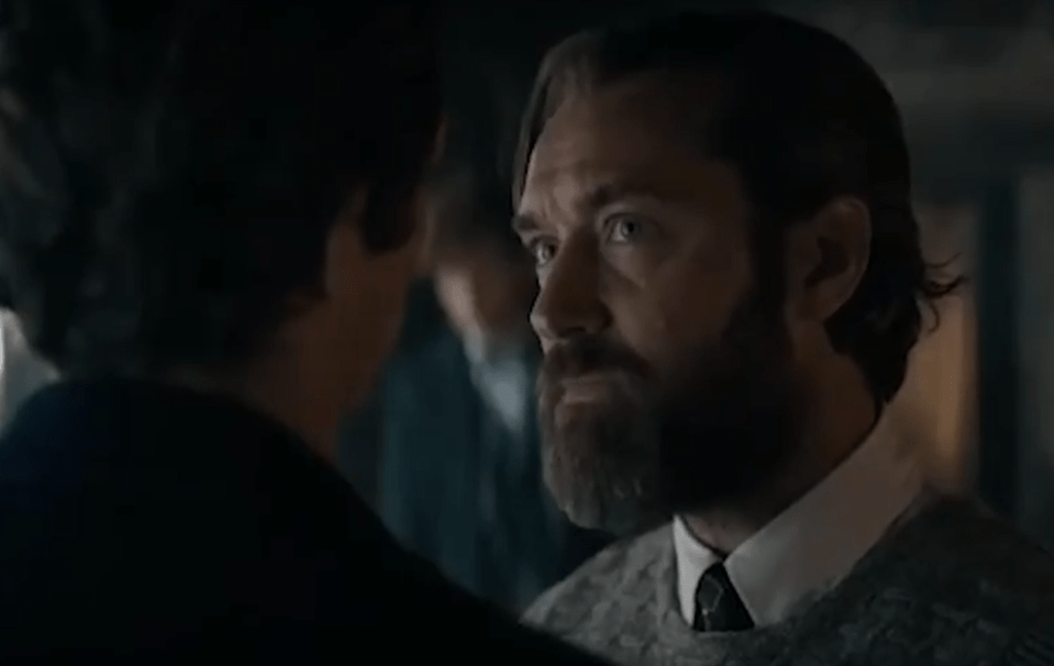 Jude Law reprises his role as Dumbledore