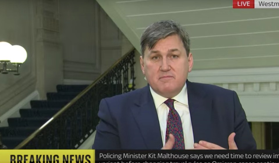 Policing minister Kit Malthouse said the Government isn’t overreacting