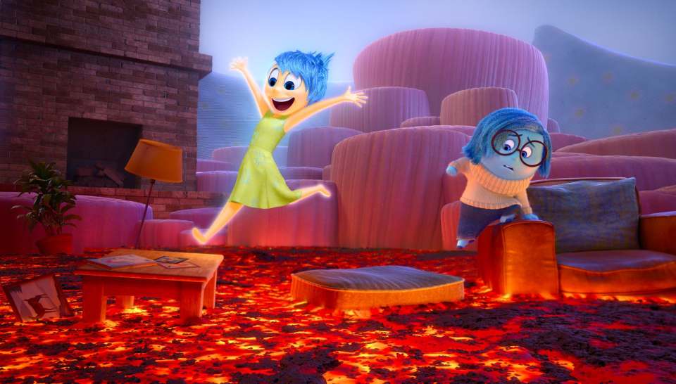  Joy and Sadness in a scene from Inside Out