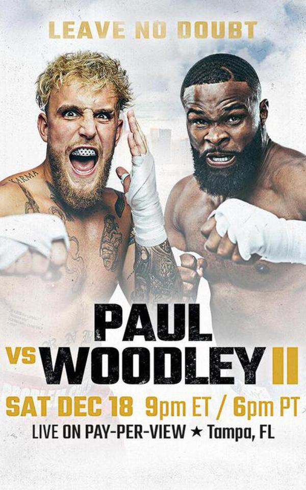 Jake Paul will renew his rivalry with Tyron Woodley this weekend