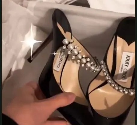 Sarah bought a pair of Jimmy Choo shoes using money from OnlyFans platform