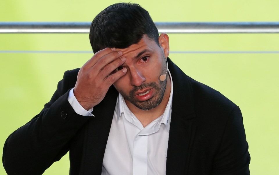 Aguero was forced to retire just months after joining Barcelona because of a previously undetected heart condition