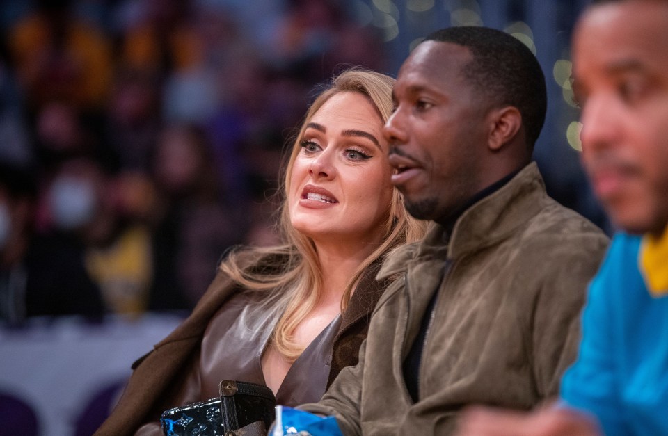 Adele with sports agent boyfriend Rich Paul