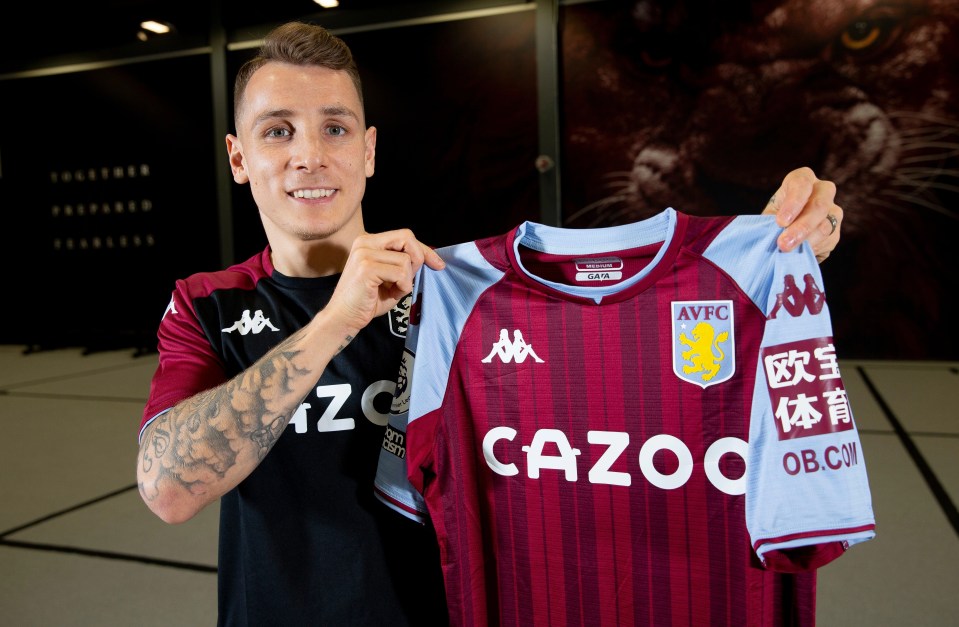 Lucas Digne moves to Aston Villa from Everton