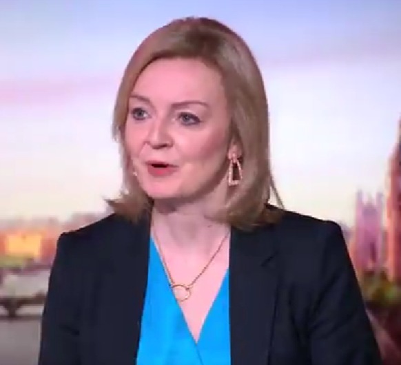 Sky's Trevor Phillips told guest Liz Truss that families will spend the equivalent of 18 weekly food shops on their bills instead