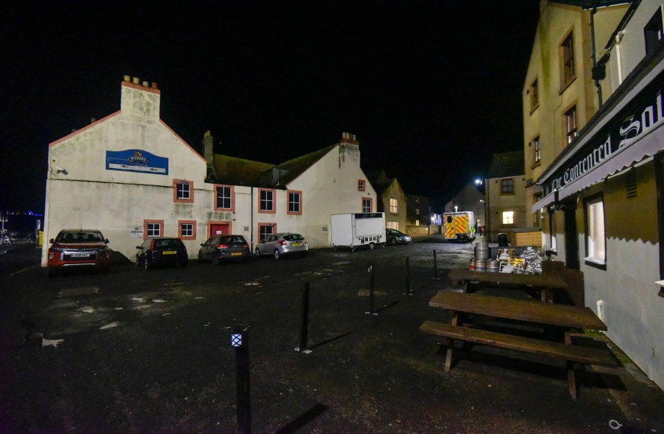 Some streets were deserted in Scotland