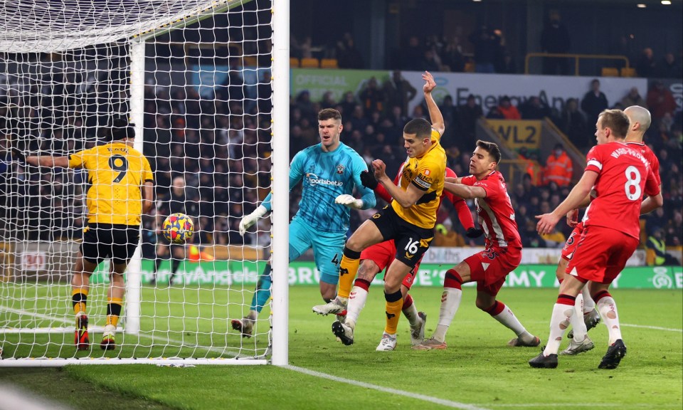 Coady netted Wolves' second from close range