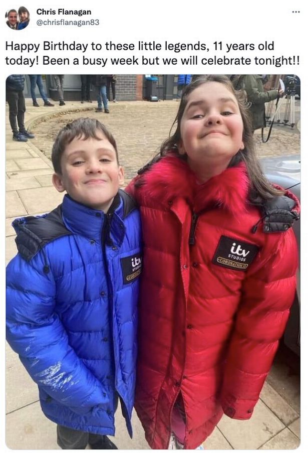 The twins celebrated their 11th birthday with a day at work