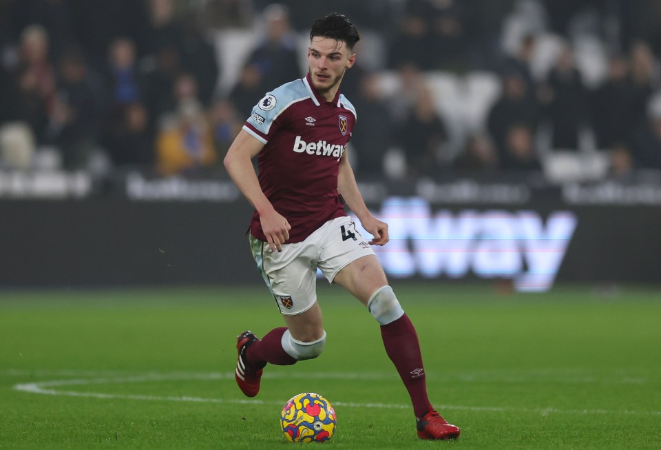 Manchester United are long-term admirers of Declan Rice