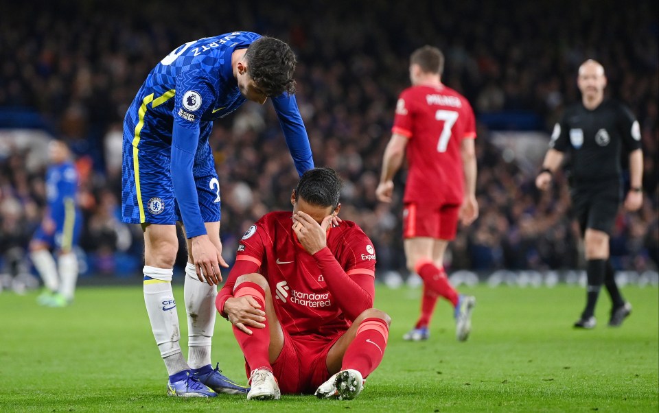 Liverpool and Van Dijk let a 2-0 lead slip against Chelsea to draw 2-2