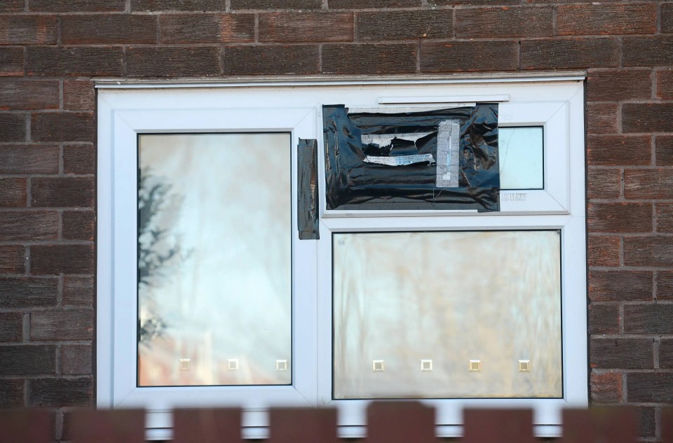 Broken glass is frequently strewn around the estate