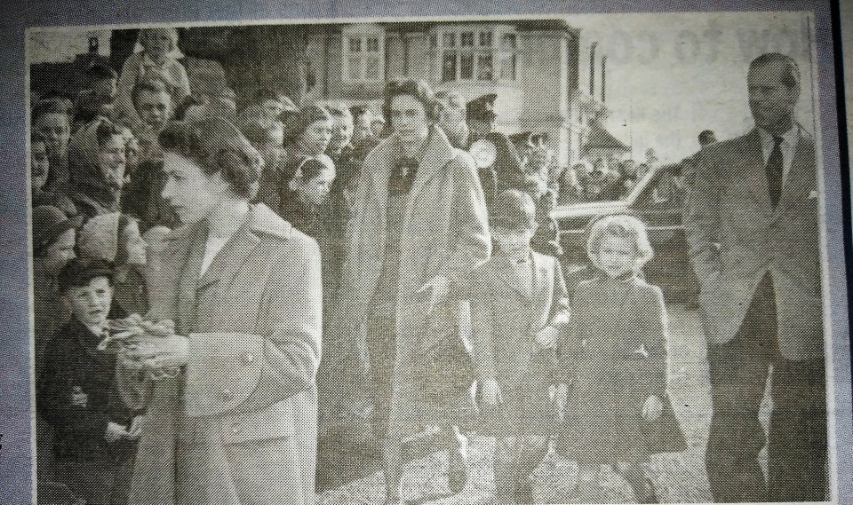 Joyce Cattroll 81, of New Romney, Kent, was 17 when the Queen came train-spotting in April 1957