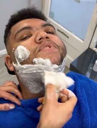 Harvey Price was treated to a pamper day